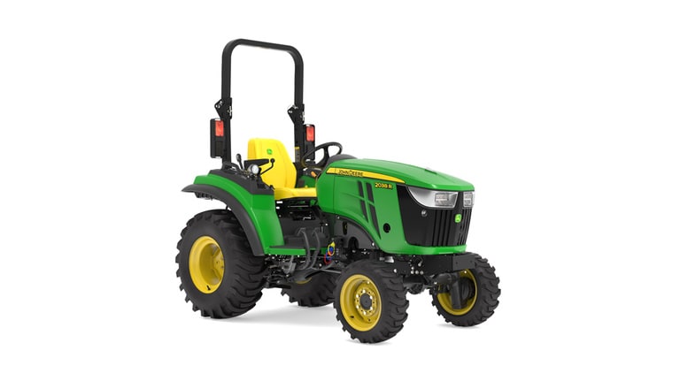 Front-right facing 2038R Compact Tractor on a white background