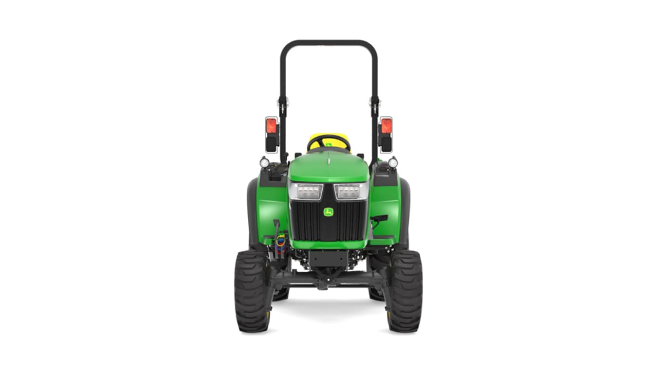 Front-facing 2038R Compact Tractor on a white background