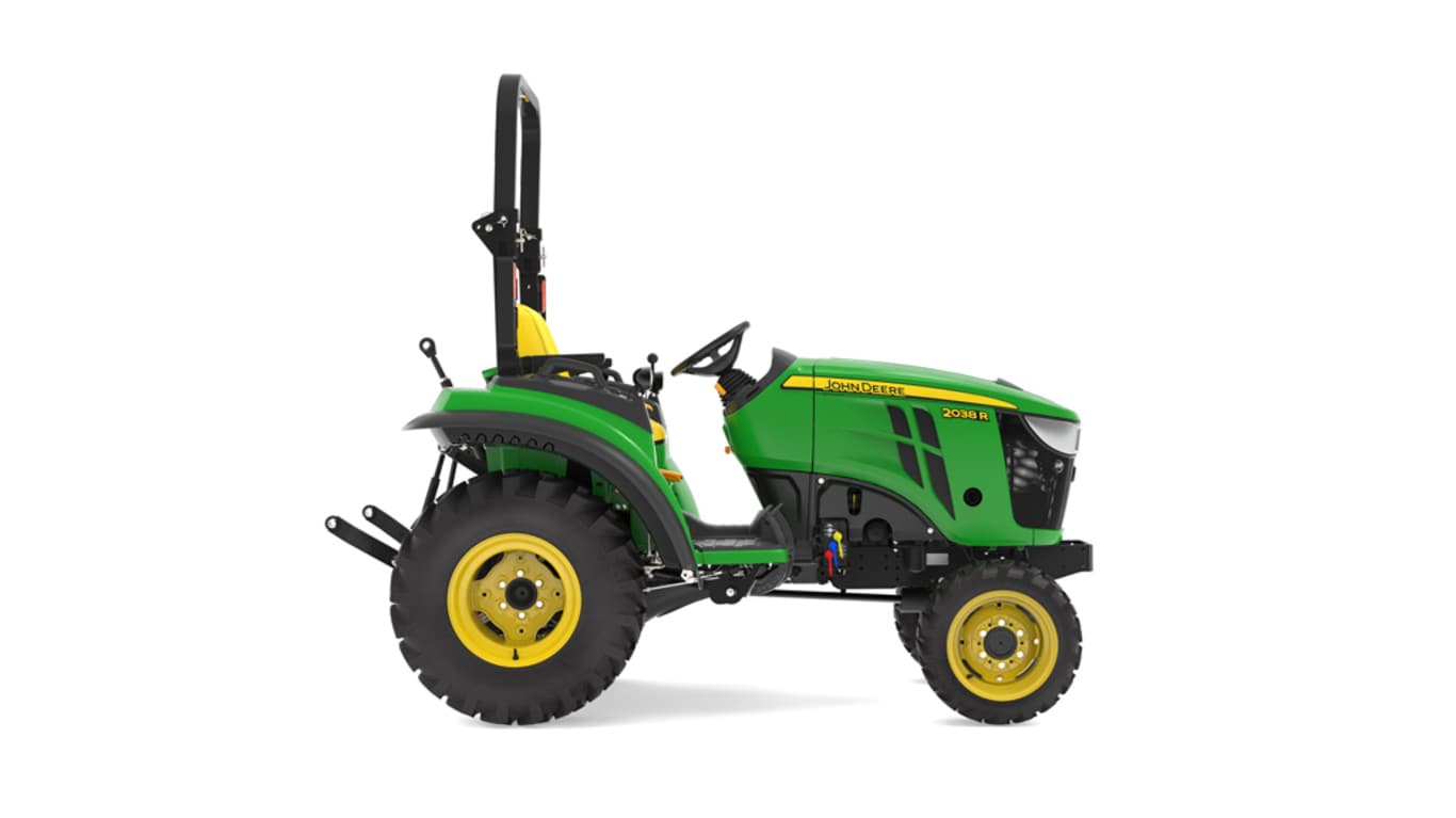 Right facing 2038R Compact Tractor on a white background