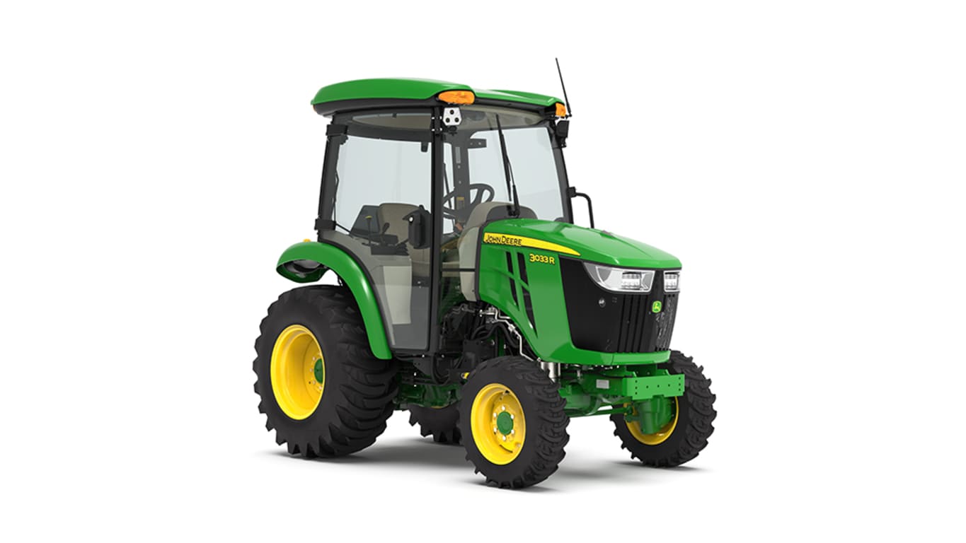 Front-right facing 3033R Compact Tractor on a white background