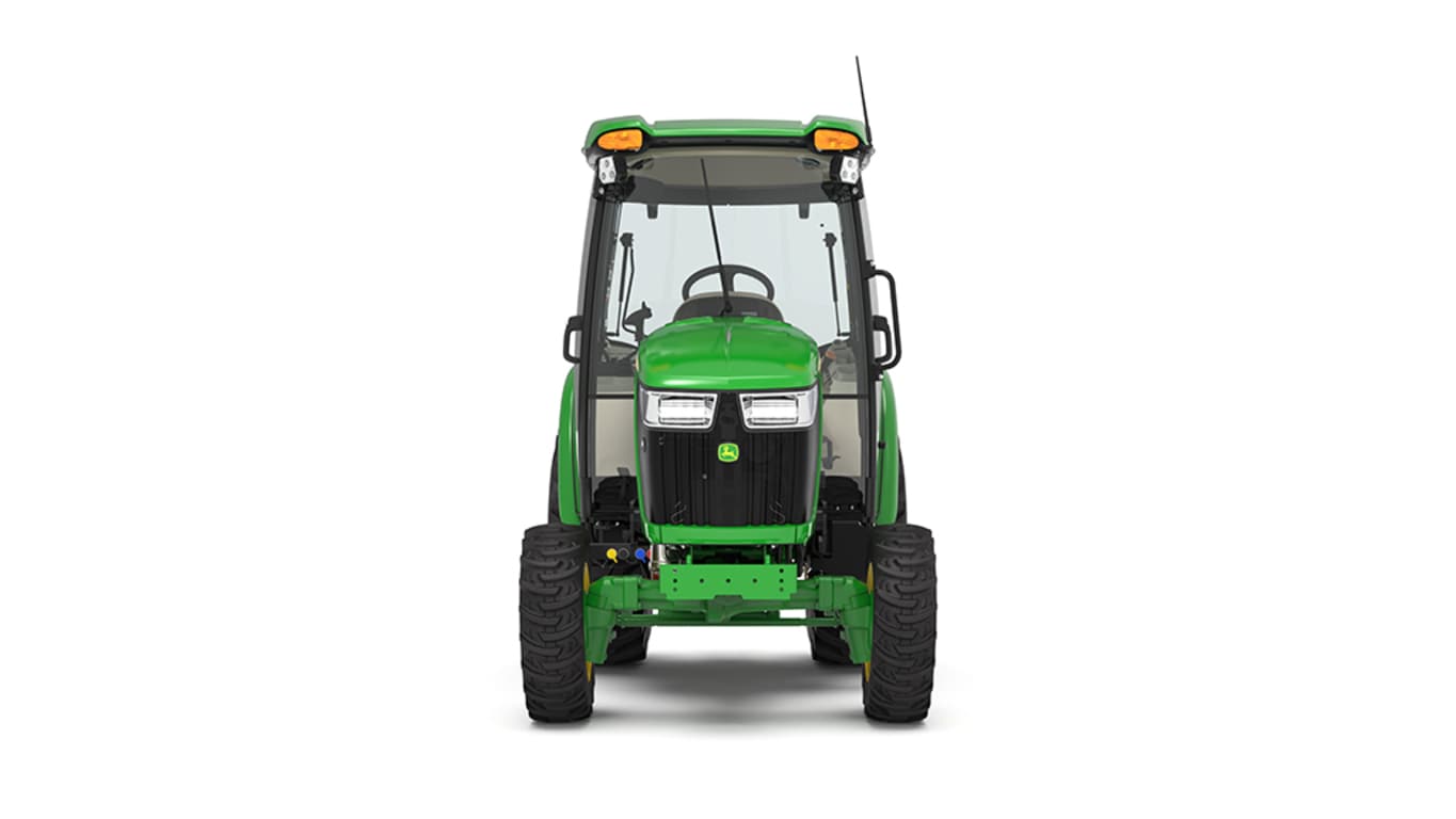 Front view of 3033R Compact Tractor on a white background