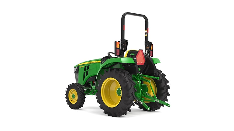 Rear view of 3035D Compact Tractor on a white background