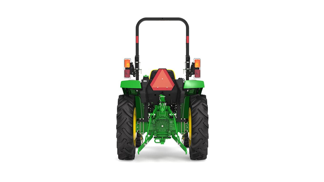 Rear view of 3035D Compact Tractor on a white background