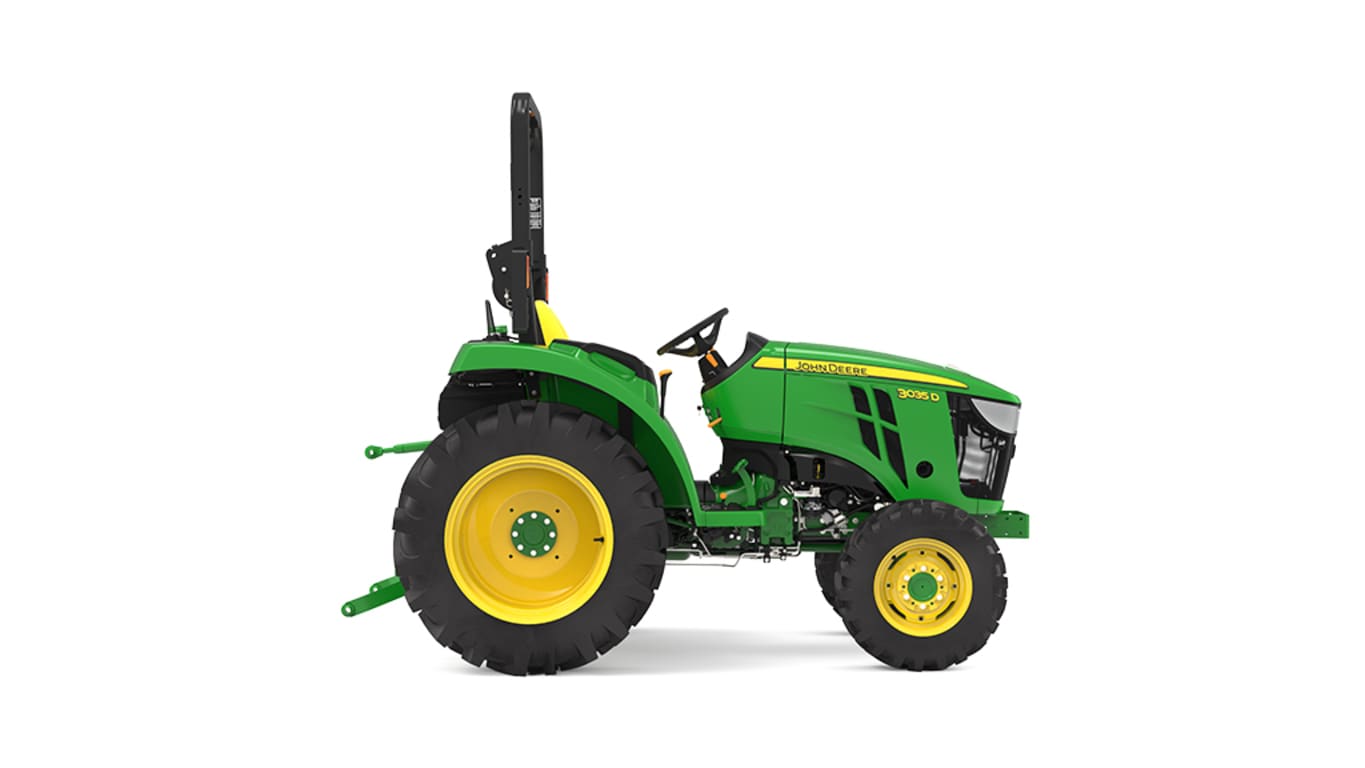 Right facing 3035D Compact Tractor on a white background