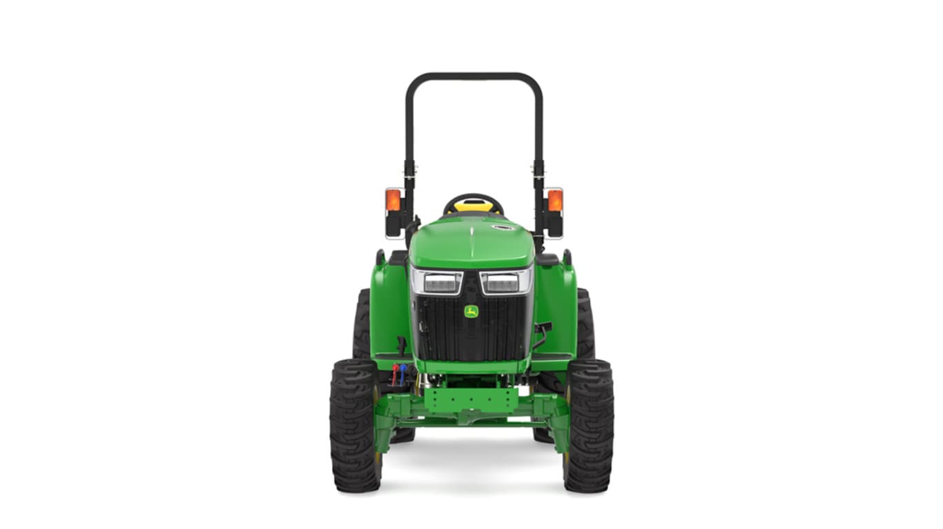 Front view of 3039R Compact Tractor on a white background