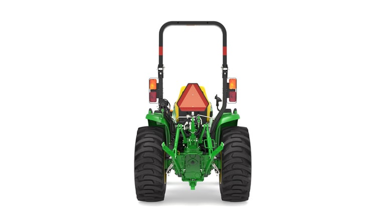 Rear view of 3039R Compact Tractor on a white background
