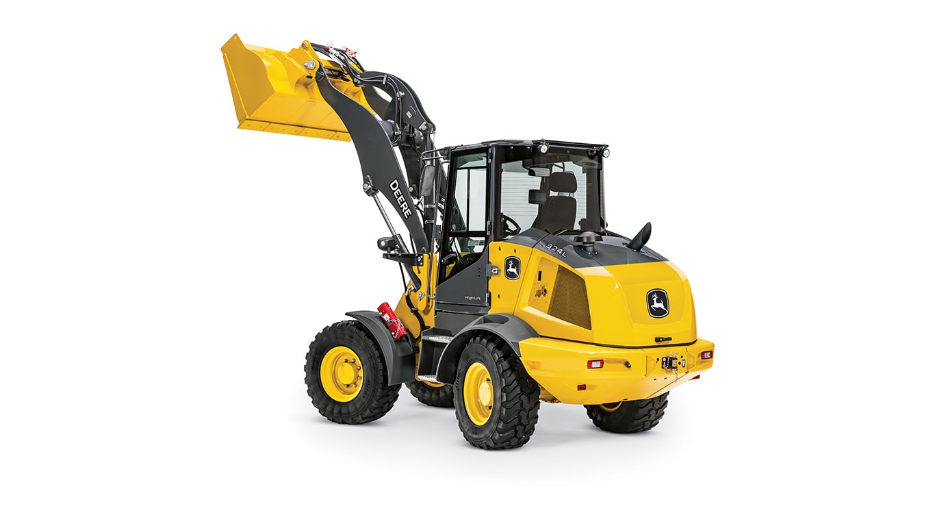 324L Compact Wheel Loader on white background