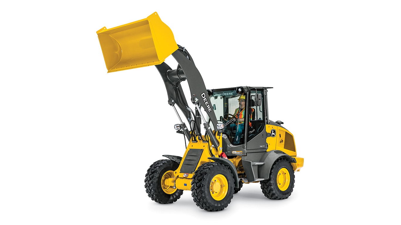 324L Compact Wheel Loader on white background
