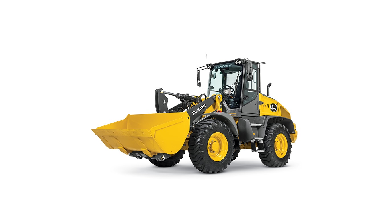 344L Compact Wheel Loader on white background