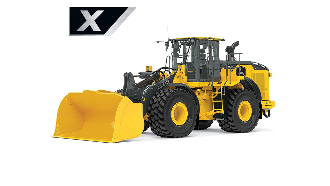 824 X-Tier Wheel Loader on white background