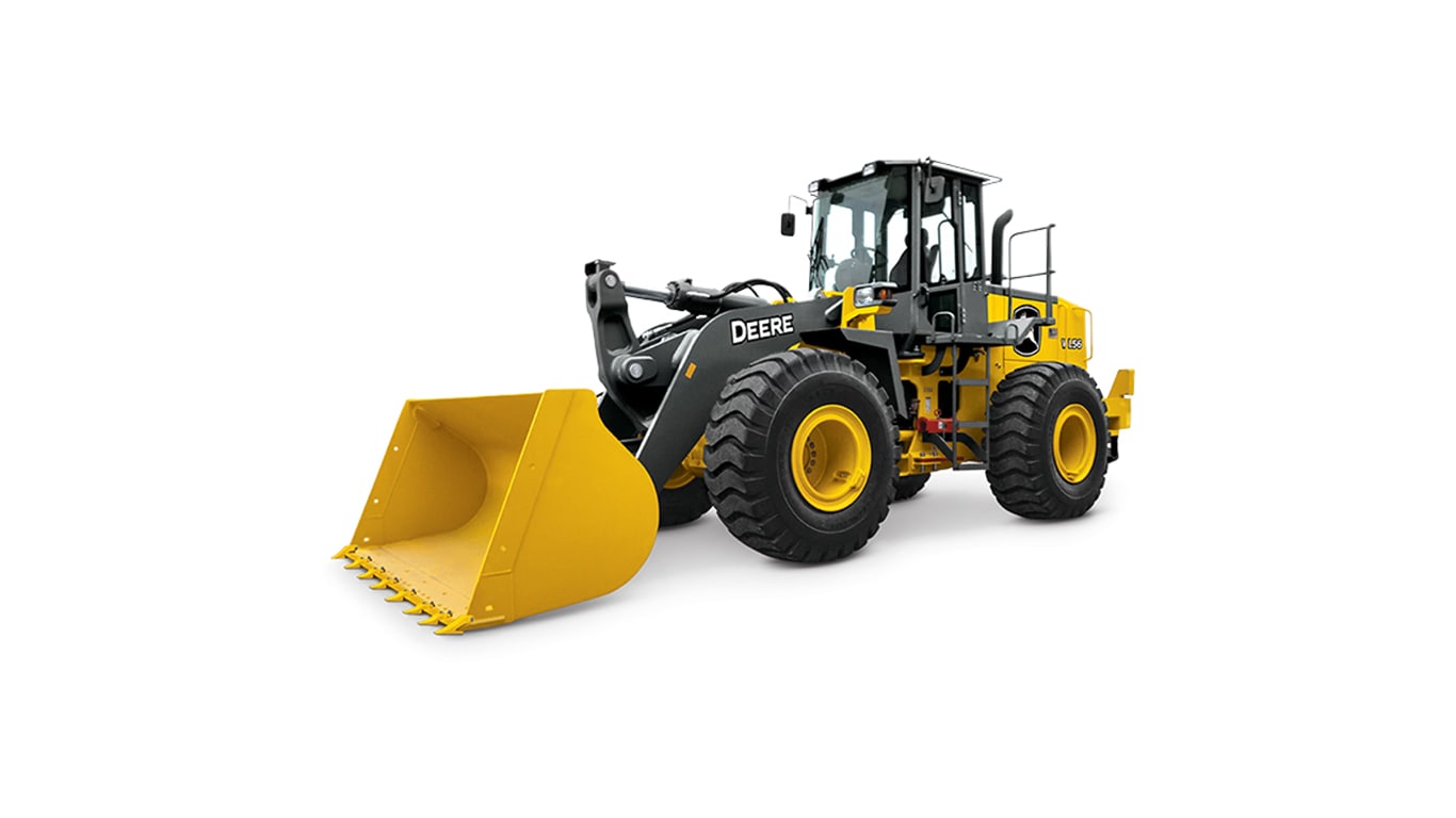 WL56 wheel loader on a white background