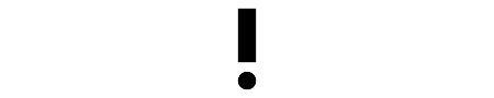 Simple line illustration of an exclamation mark 