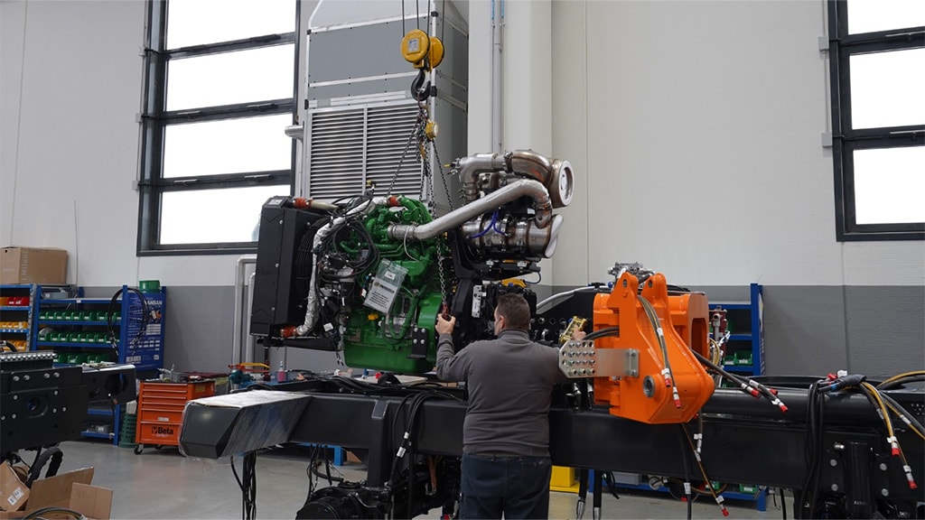 John Deere engine distributor Rama Motori working on customized engine for Energreen Alpha tool carrier