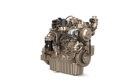 Midsize John Deere JD9 diesel engine.