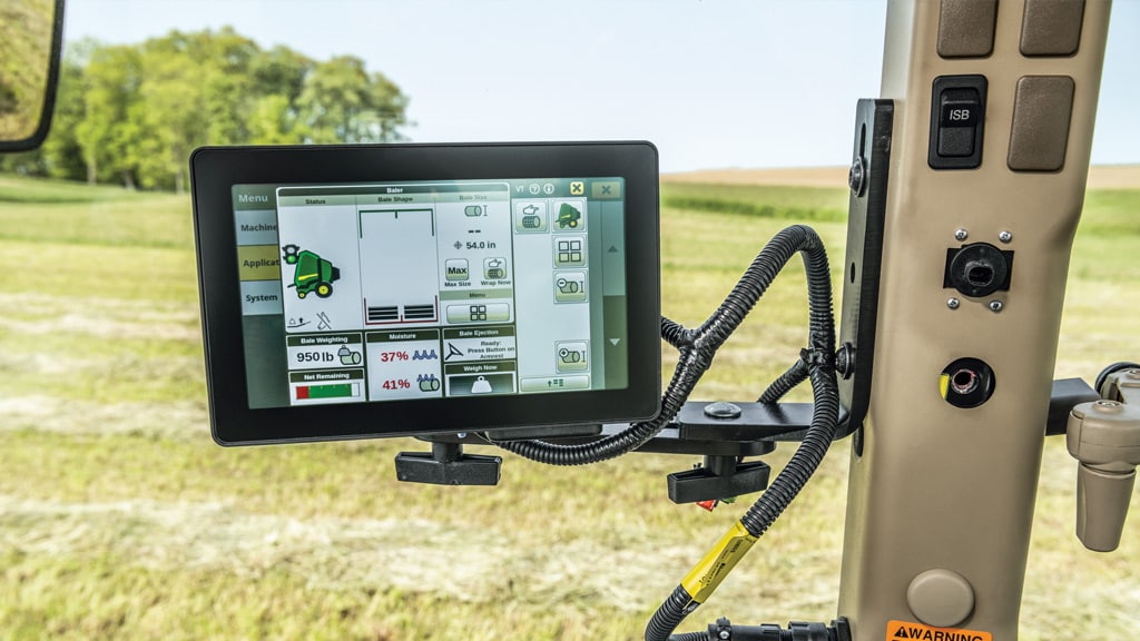 G5e Monitor inside tractor cab.