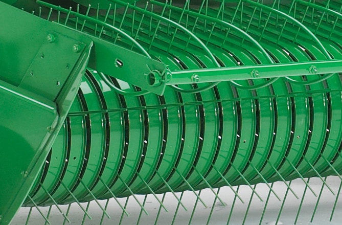 Pickup System on small square baler. 
