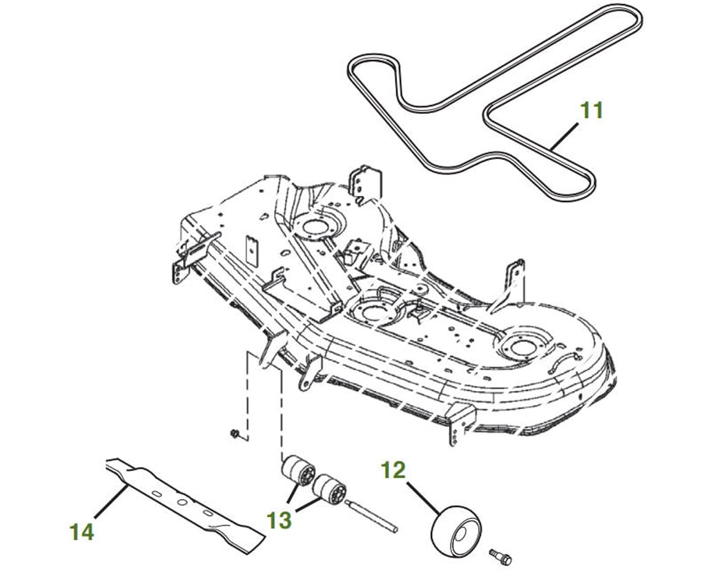 John Deere 38 Mower Deck Parts Diagram