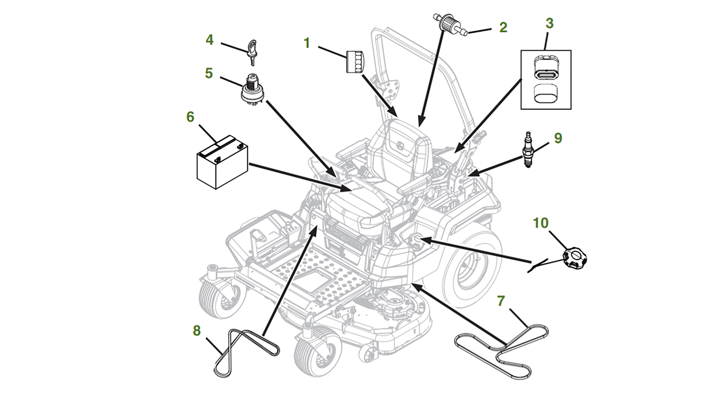 John Deere Z915b Parts Diagram Heat exchanger spare parts