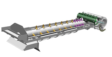 Overview threshing and separating system