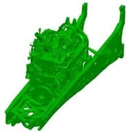 Engine in the full-frame design