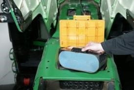 Position of engine air filter