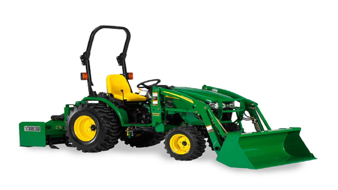 Studio shot of John Deere 2520 tractor