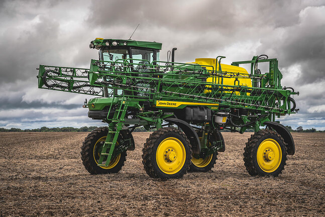 1025e sprayer in the field.