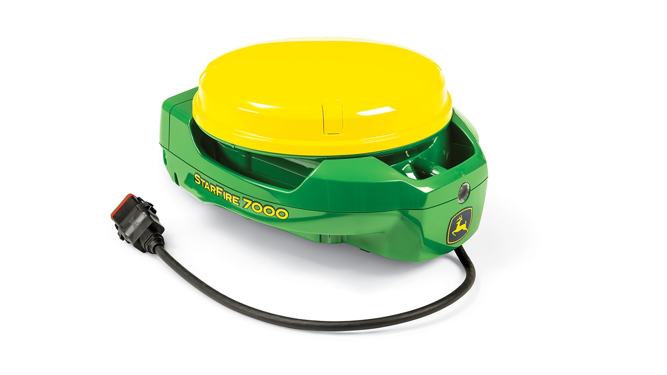 StarFire 7000 John Deere sobre fondo blanco.