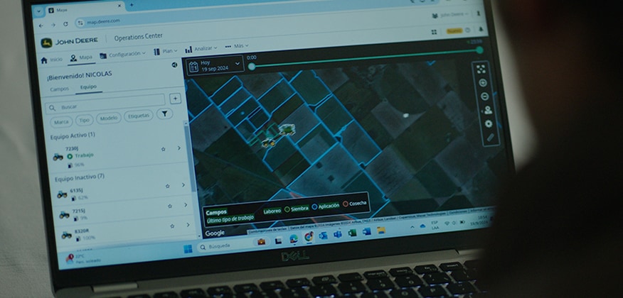 Una pantalla de computadora que muestra el Centro de Operaciones.
