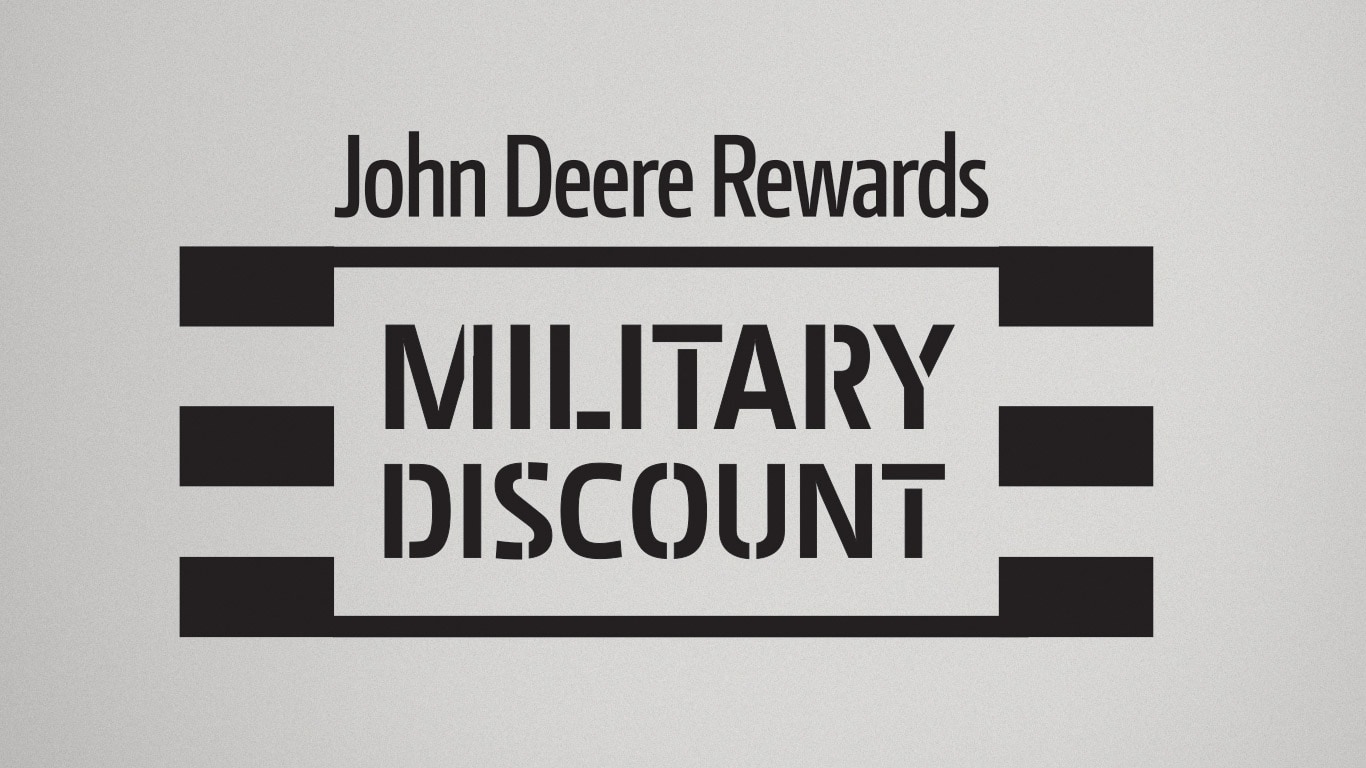 John Deere Rewards Military Discount Sign Up