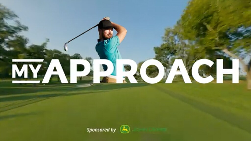 Image of a golfer with the My Approach Logo overlayed