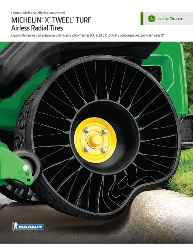 Especificaciones: MICHELIN® X® TWEEL®Turf Tire