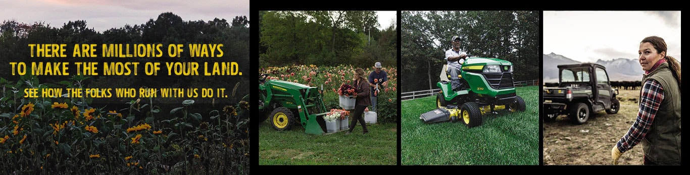 Photo collage of John Deere owners