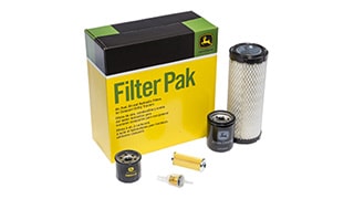 A filter kit with a filter element and components.