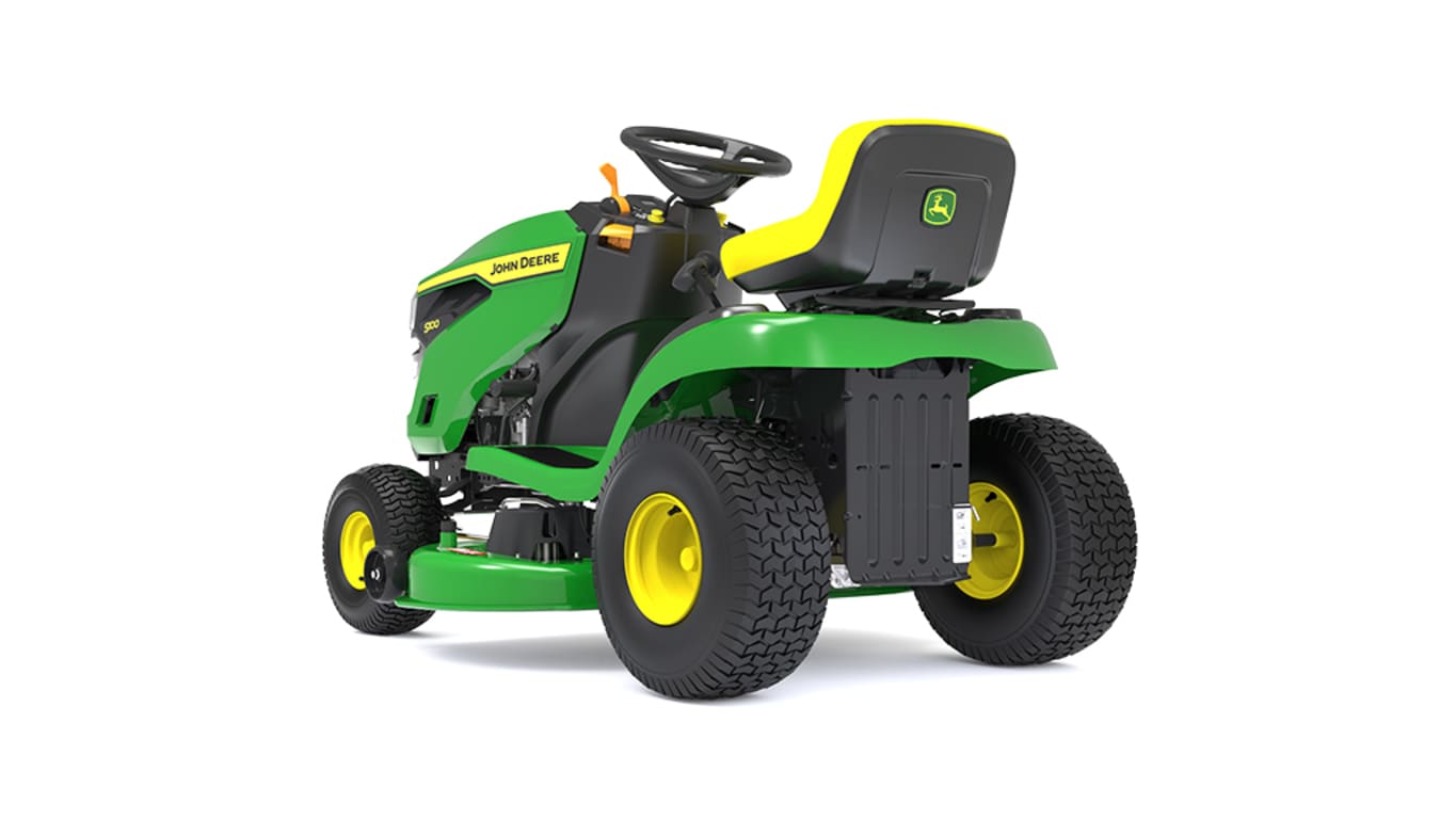 left-side back view of S100 lawn tractor