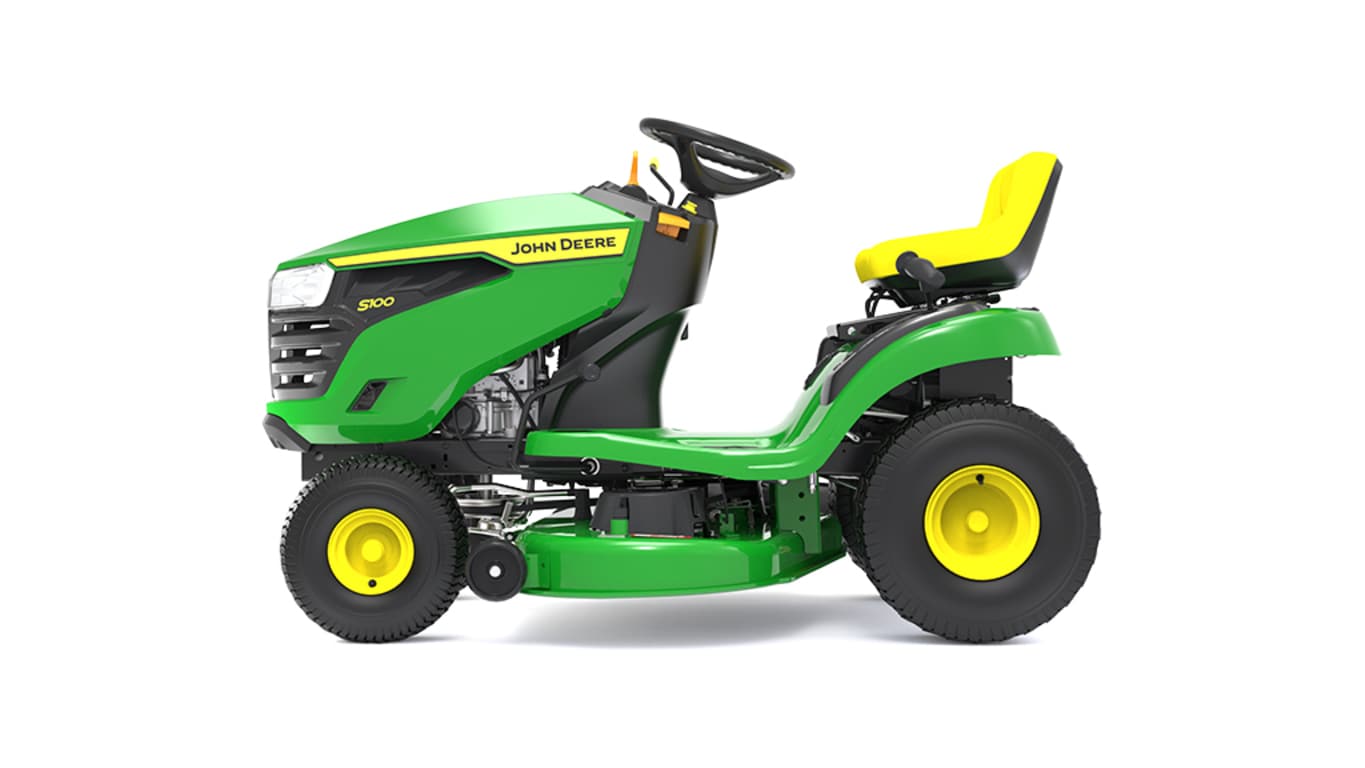 left side view of S100 lawn tractor