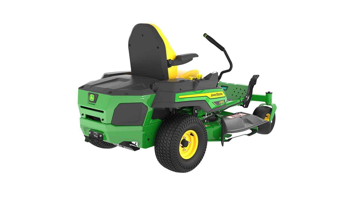 the rear back side studio image of a Z370 ZTrak Mower