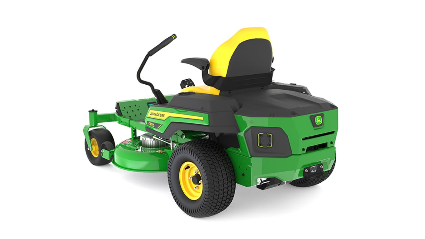 the rear left side studio image of a Z370 ZTrak Mower