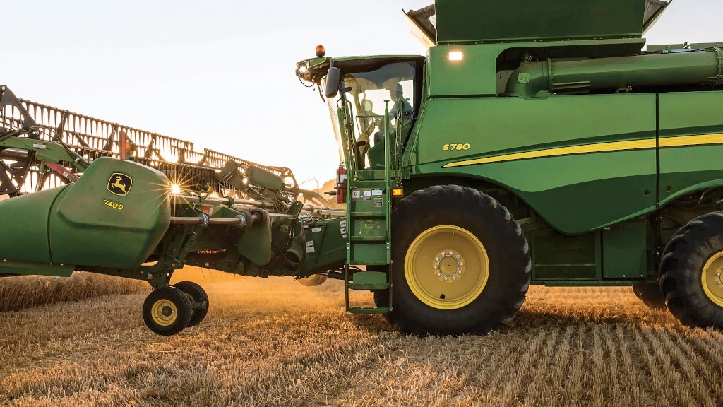Photo of S700 Combine in the field.
