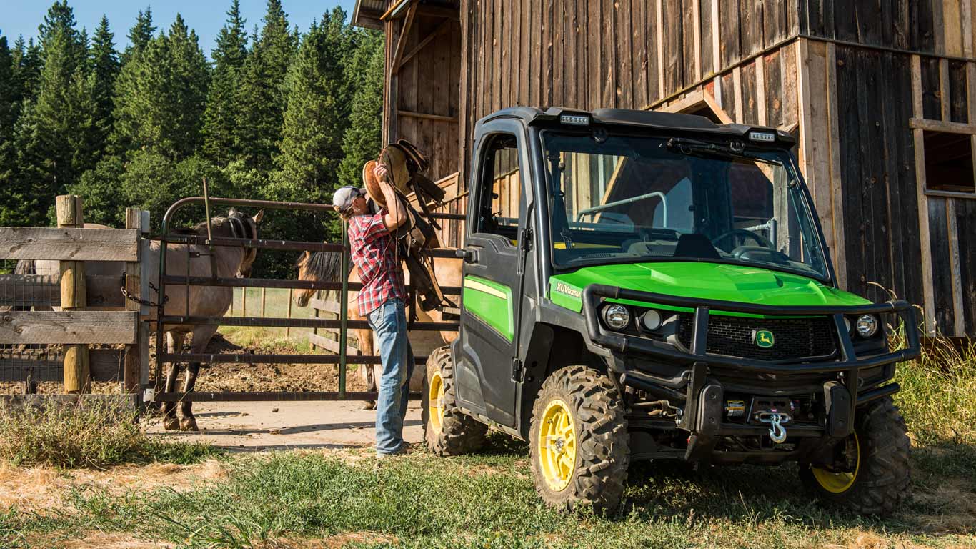 John deere gator hot sale lawn mower attachment
