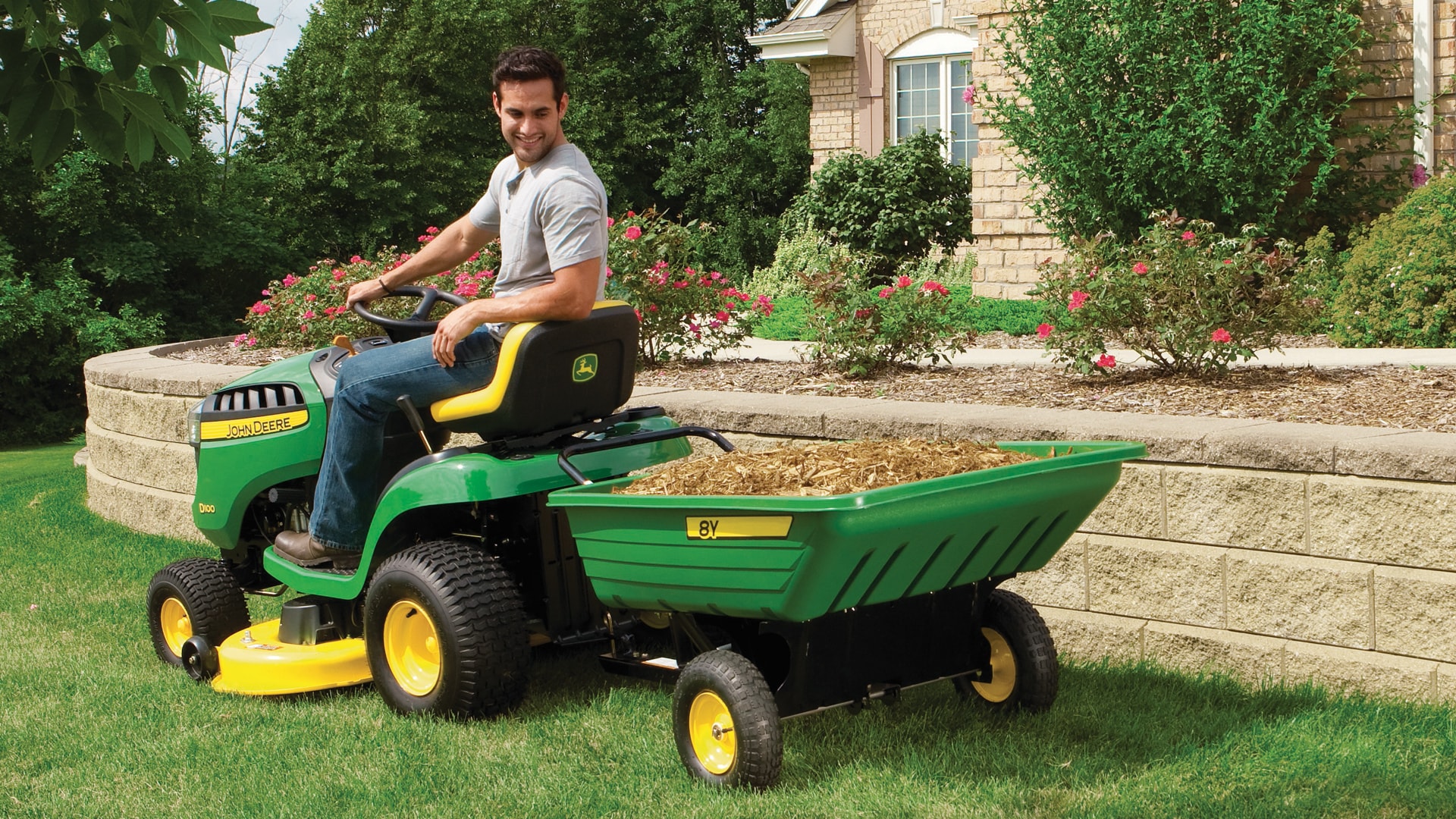 riding lawn equipment attachments john deere us