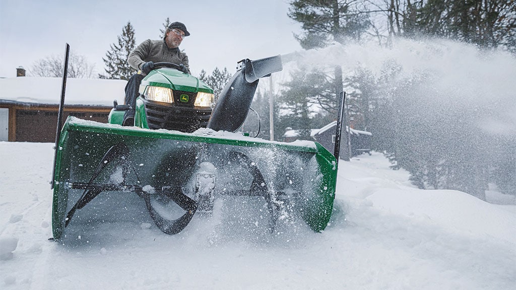 Best lawn tractor snow sales blower combo