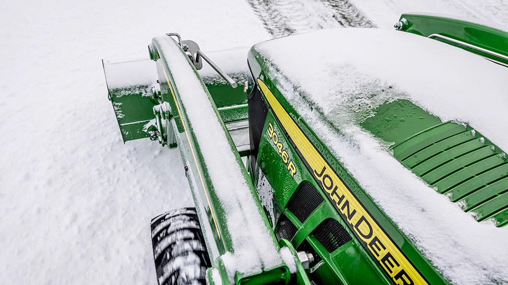 John deere e120 snow discount plow