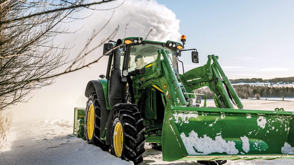 John deere lawn hotsell tractor snow blower