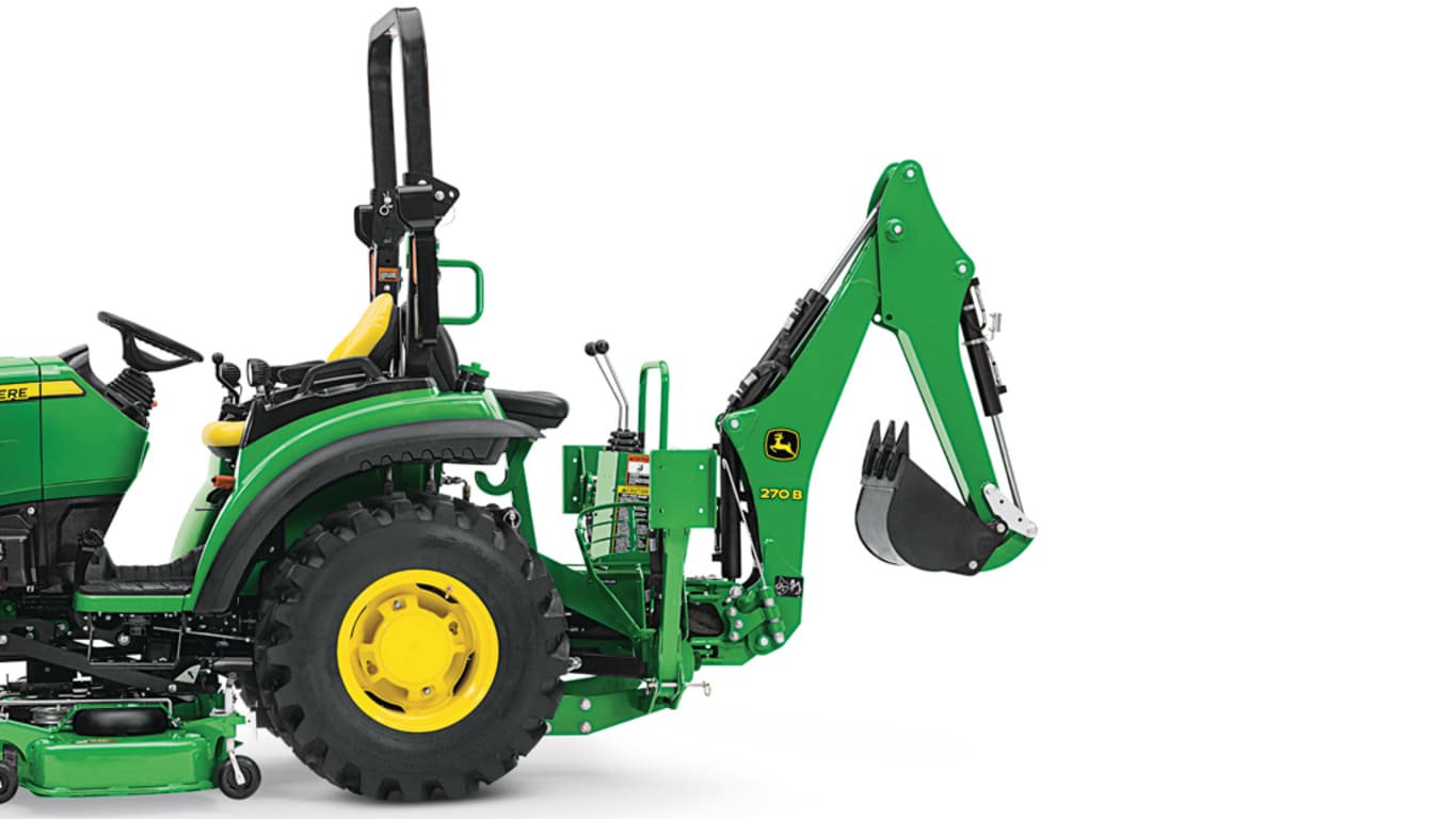 studio image of the 270b backhoe