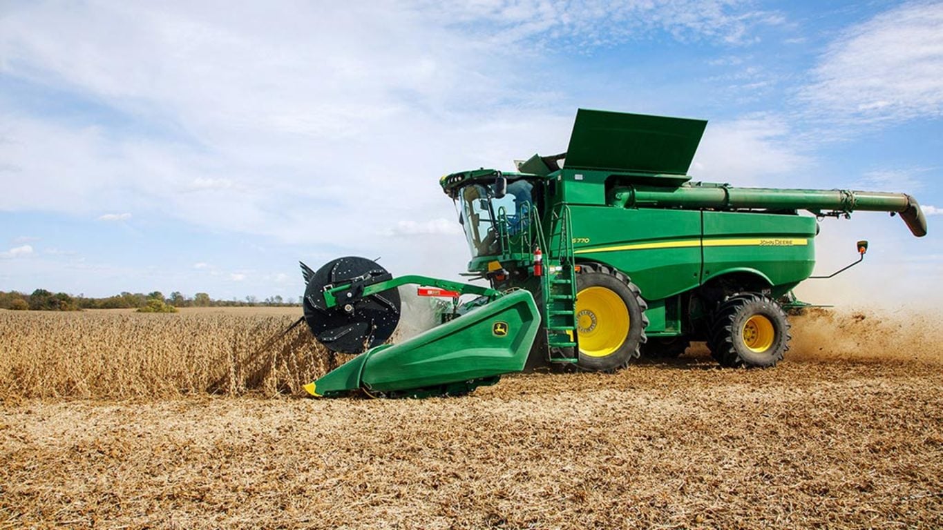 S770 Combine in field