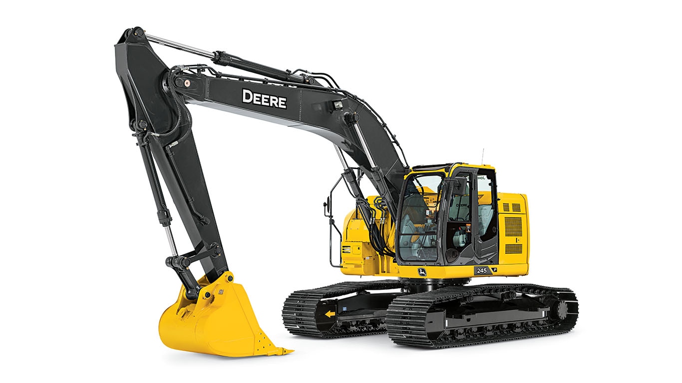 A 60P-Tier excavator on a white background.