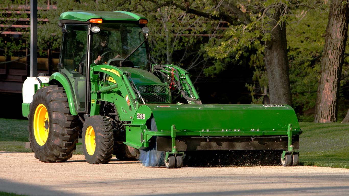 field image of Frontier sw21 rotary broom on tractor