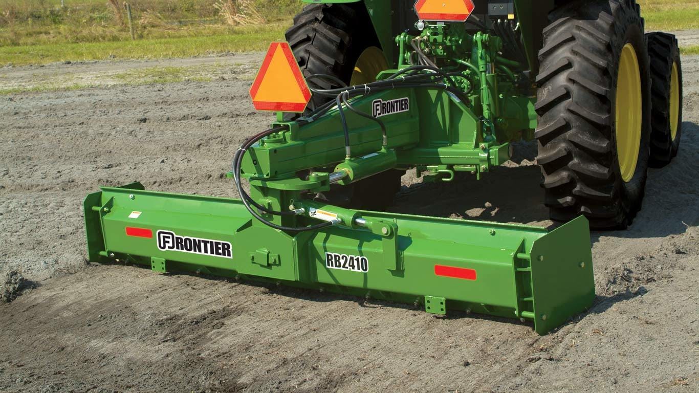 field image of Frontier RB24 series rear blade on tractor