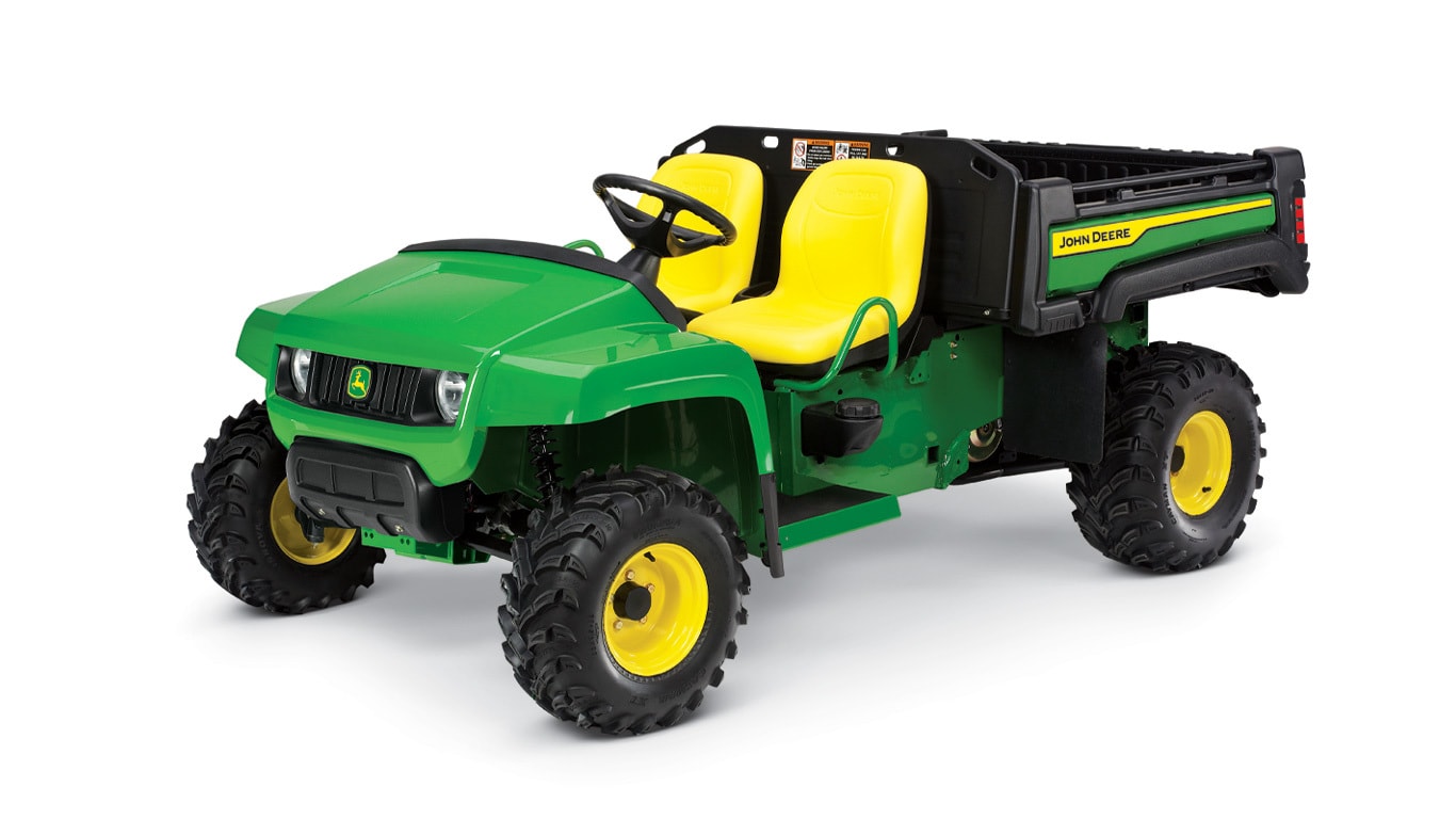 Three-quarter view of TX Turf Gator Utility Vehicle